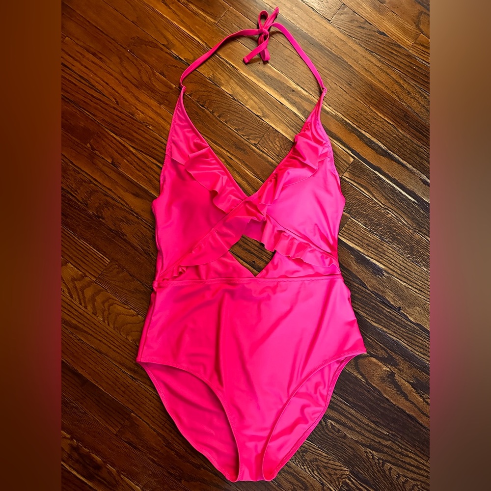 Aerie Ruffled One Piece Bathing Suit